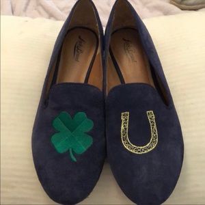 Lucky Brand horseshoe shamrock loafer flats